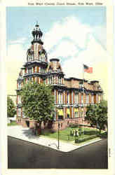 Van Wert County Court House Postcard