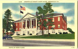 Greenville County Court House Postcard