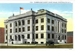 Cumberland County Courthouse Fayetteville, NC Postcard Postcard