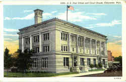 U. S. Post Office And Court House Cheyenne, WY Postcard Postcard