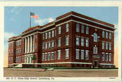 E. C. Glass High School Lynchburg, VA Postcard Postcard