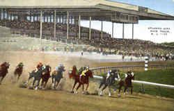 Atlantic City Race Track New Jersey Postcard Postcard