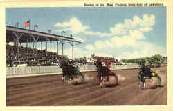 Racing At The West Virginia State Fair Lewisburg, WV Postcard Postcard