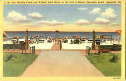 The World's Finest And Whitest Sand Beach On The Gulf Of Mexico, Pensacola Beach Florida Postcard Postcard