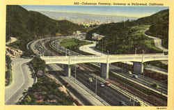 Cahuenga Freeway Hollywood, CA Postcard Postcard