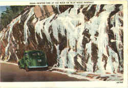 Winter Time At Ice Rock On Blue Ridge Parkway North Carolina Postcard Postcard