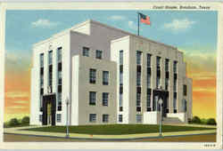 Court House Brenham, TX Postcard Postcard