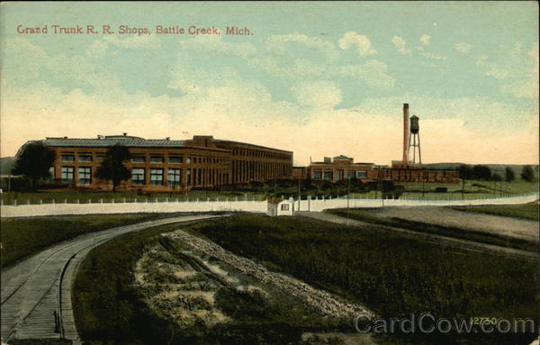 Grand Trunk R. R. Shops Battle Creek Michigan