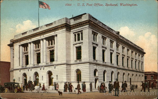Street View of US Post Office Spokane Washington