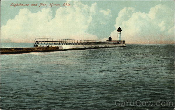 Lighthouse and Pier Huron Ohio