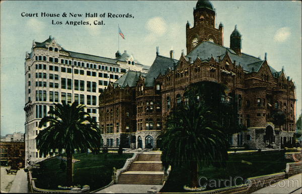 Court House & New Hall of Records Los Angeles California