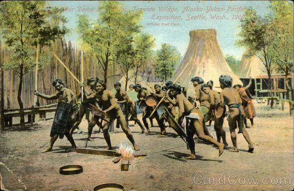 War Dance of Braves, Igorrote Village Seattle Washington