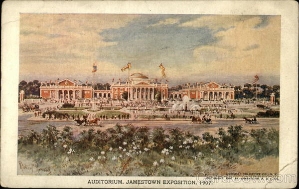 Auditorium, Jamestown Exposition, 1907 Virginia 1907 Jamestown Exposition
