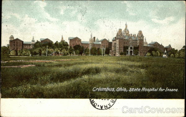 State Hospital for Insane Columbus Ohio