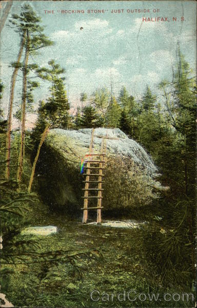 The Rocking Stone Just Outside of Halifax, N.S NS Canada