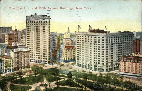 The Flat Iron and Fifth Avenue Buildings New York