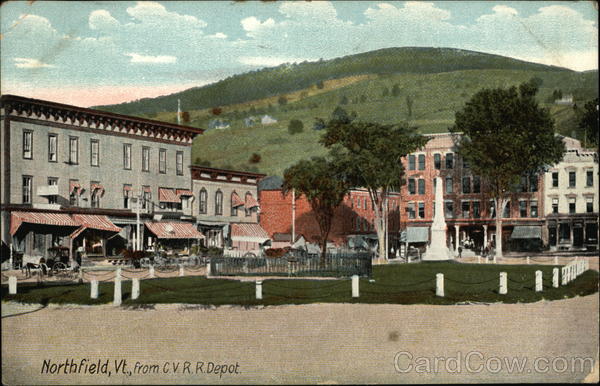 View from C.V.R.R. Depot Northfield Vermont