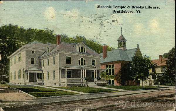 Masonic Temple & Brooks Library Brattleboro Vermont