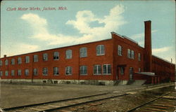 Clark Motor Works Jackson, MI Postcard Postcard