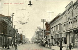 Second Ave Alpena, MI Postcard Postcard