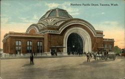 Northern Pacific Depot Tacoma, WA Postcard Postcard