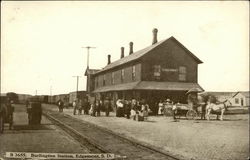 Burlington Station Postcard