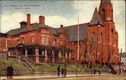 Cathedral and Parish House Duluth, MN Postcard Postcard