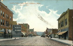 Looking North on Main Street Livingston, MT Postcard Postcard
