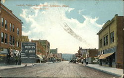 Looking North on Main Street Postcard