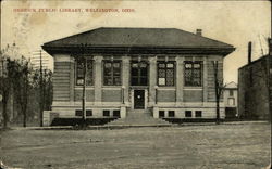 Herrick Public Library Wellington, OH Postcard Postcard