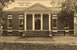 Carnegie Library Salem, OH Postcard Postcard