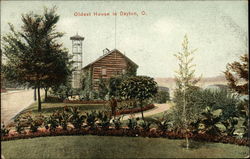 Oldest House in Dayton, Ohio Postcard