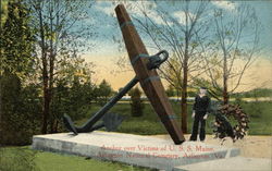 Anchor Over Victims of U.S.S. Maine, Arlington National Cemetery Virginia Postcard Postcard
