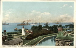 Atlantic Fleet at Hampton Roads, Va Norfolk, VA Postcard Postcard