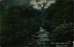 Moonlight View of Little Horse Shoe Falls Danbury, CT Postcard Postcard