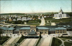 Union Station Providence, RI Postcard 