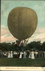 Balloon Ascension, Roger Williams Park Postcard