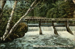 The Brook Falls Near South Easton, Mass Postcard