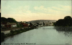 Winooski River Looking North Montpelier, VT Postcard Postcard