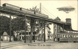 Waterbury, Vt. in the Future Vermont Postcard Postcard