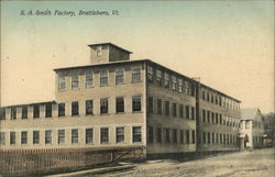 S. A. Smith Factory Brattleboro, VT Postcard Postcard