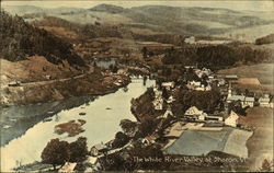 View of the White River Valley Postcard