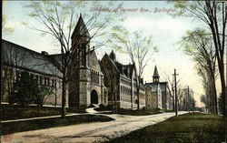 University of Vermont Row Burlington, VT Postcard Postcard
