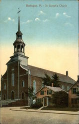 St. Joseph's Church Burlington, VT Postcard Postcard
