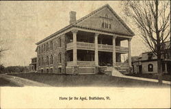 Home for the Aged Brattleboro, VT Postcard Postcard