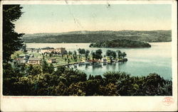 Prospect House & Lake Bomoseen Castleton, VT Postcard Postcard