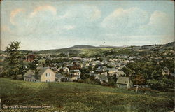 View from Pleasant Street Barre, VT Postcard Postcard