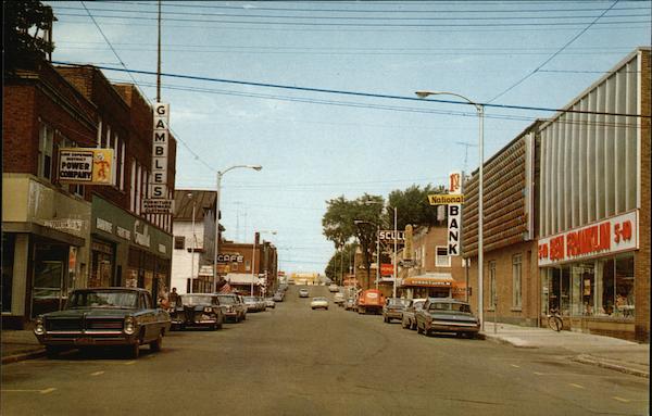 View of Division Street Park Falls Wisconsin