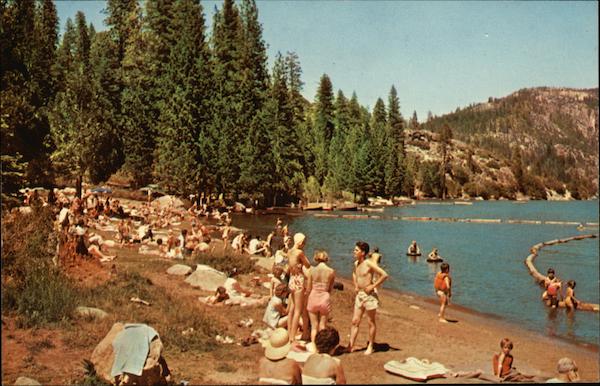 Mother Lode Country, Strawberry Lake Beach Pinecrest California