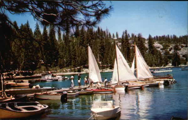 Sailboats at Pinecrest Lake California